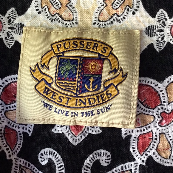 NWOT Pusser’s Linen Print Shirt - Picture 2 of 6